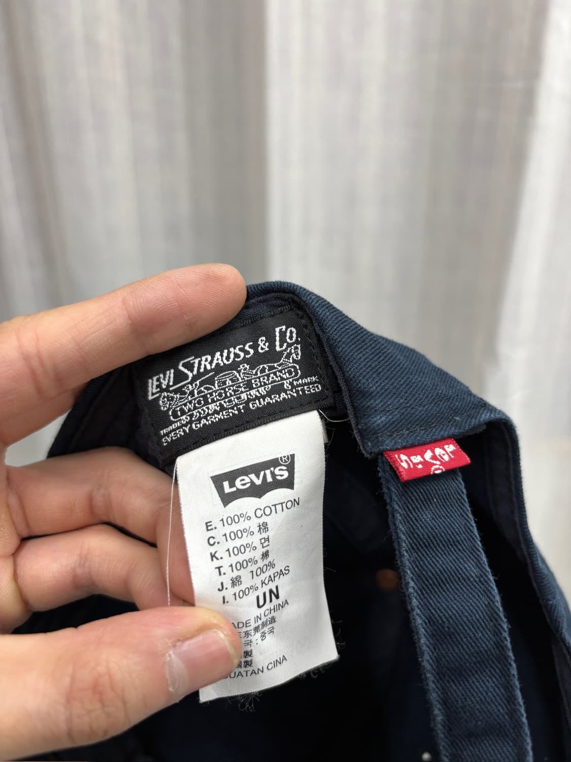 리바이스 빈티지 배트윙 로고 볼캡 모자 상품이미지5