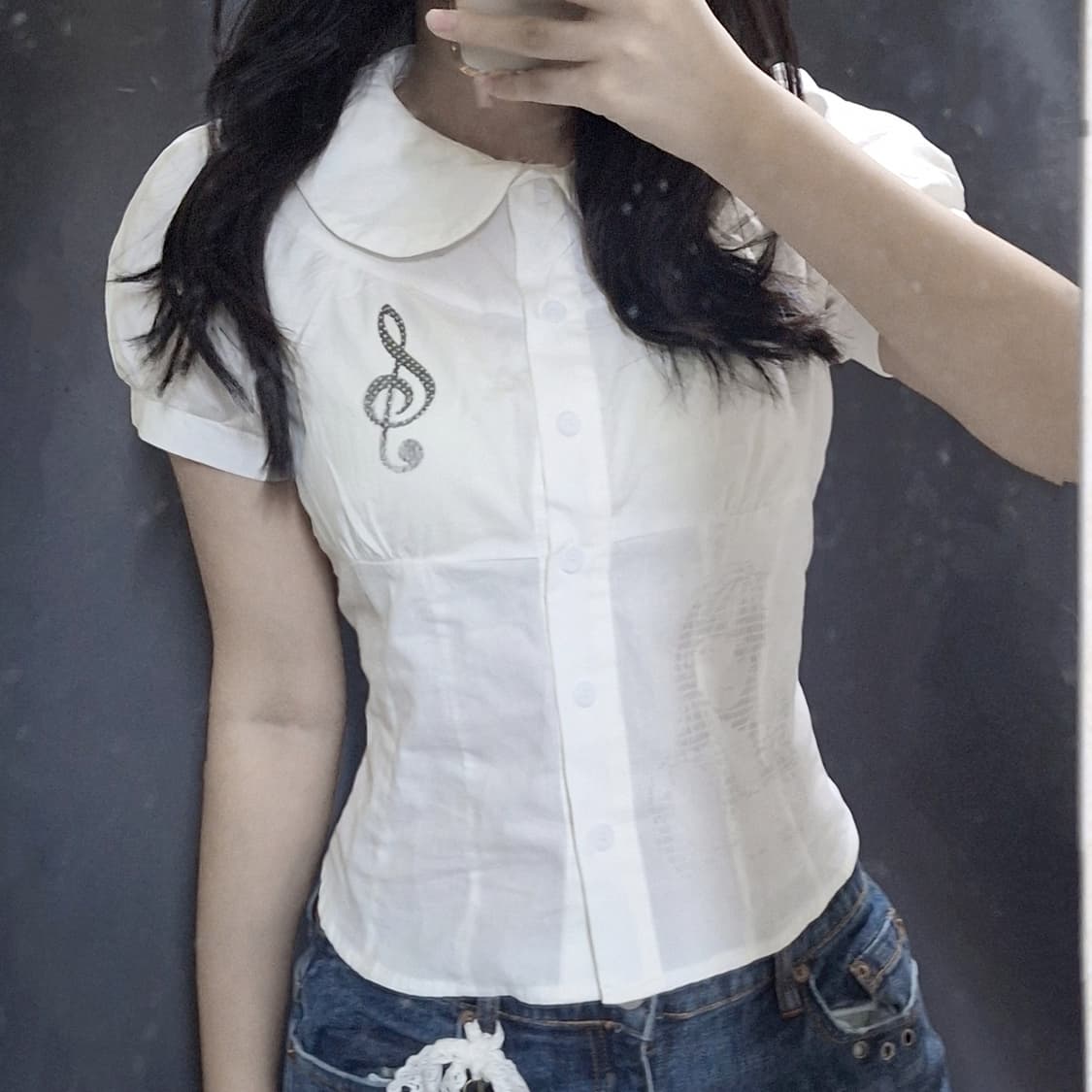 Shoujo melody blouse 블라우스 커스텀 상품이미지2