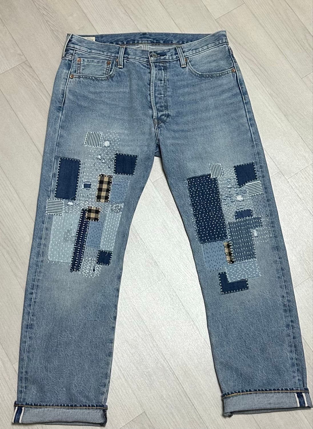 리바이스 501 셀비지 패치진 상품이미지3
