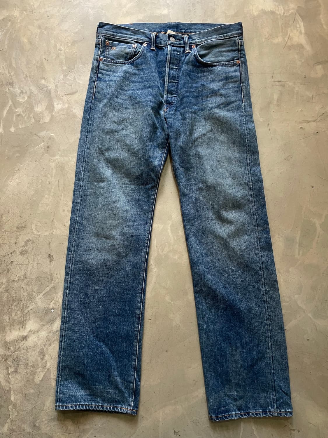 RRL Straight Leg Selvedge Denim 34x32 상품이미지3