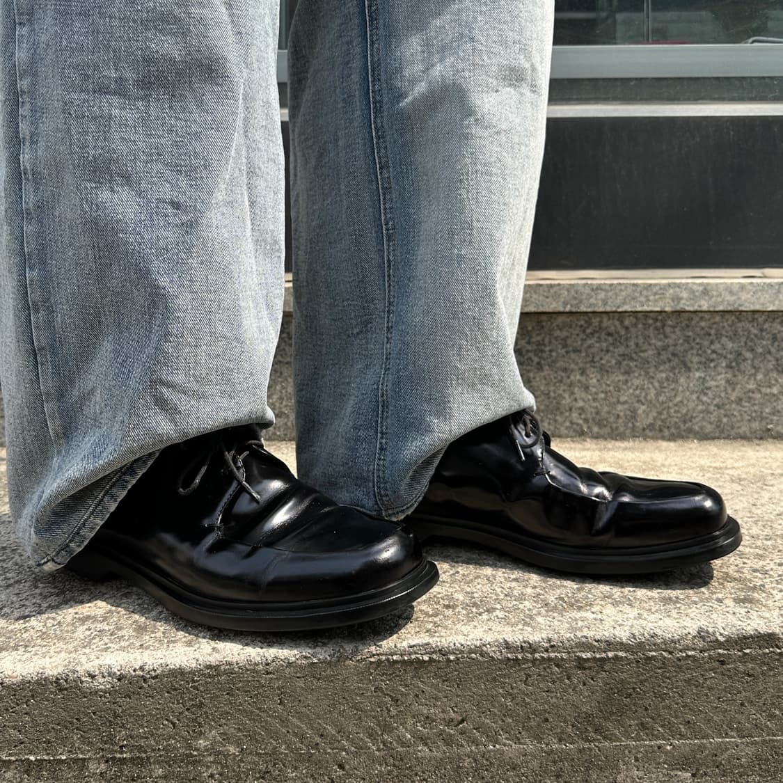 00s 빈티지 블랙 프라다 스포츠 플랫폼 레이스업 슈즈 상품이미지10