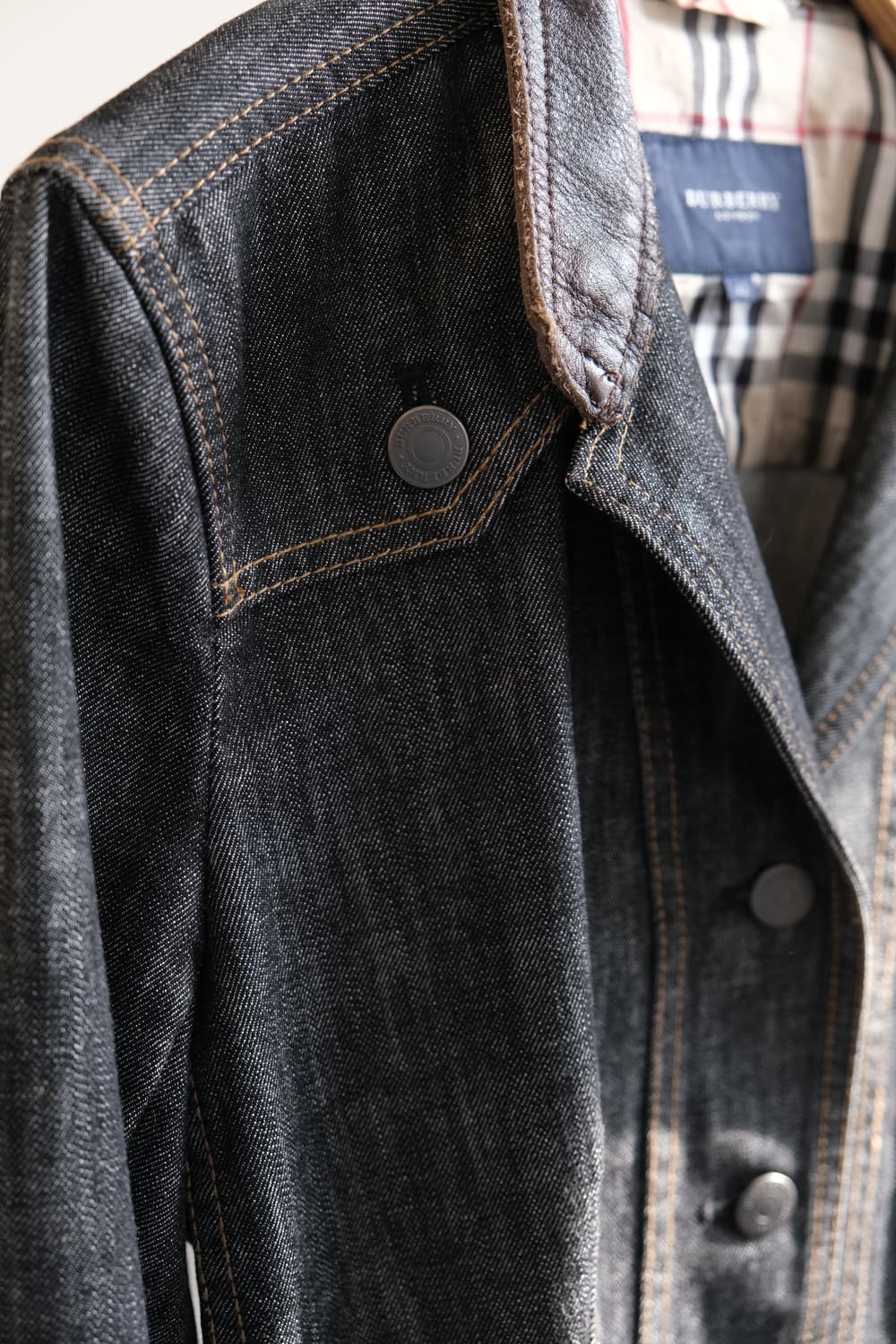85~90 버버리 데님 자켓 청자켓 상품이미지3