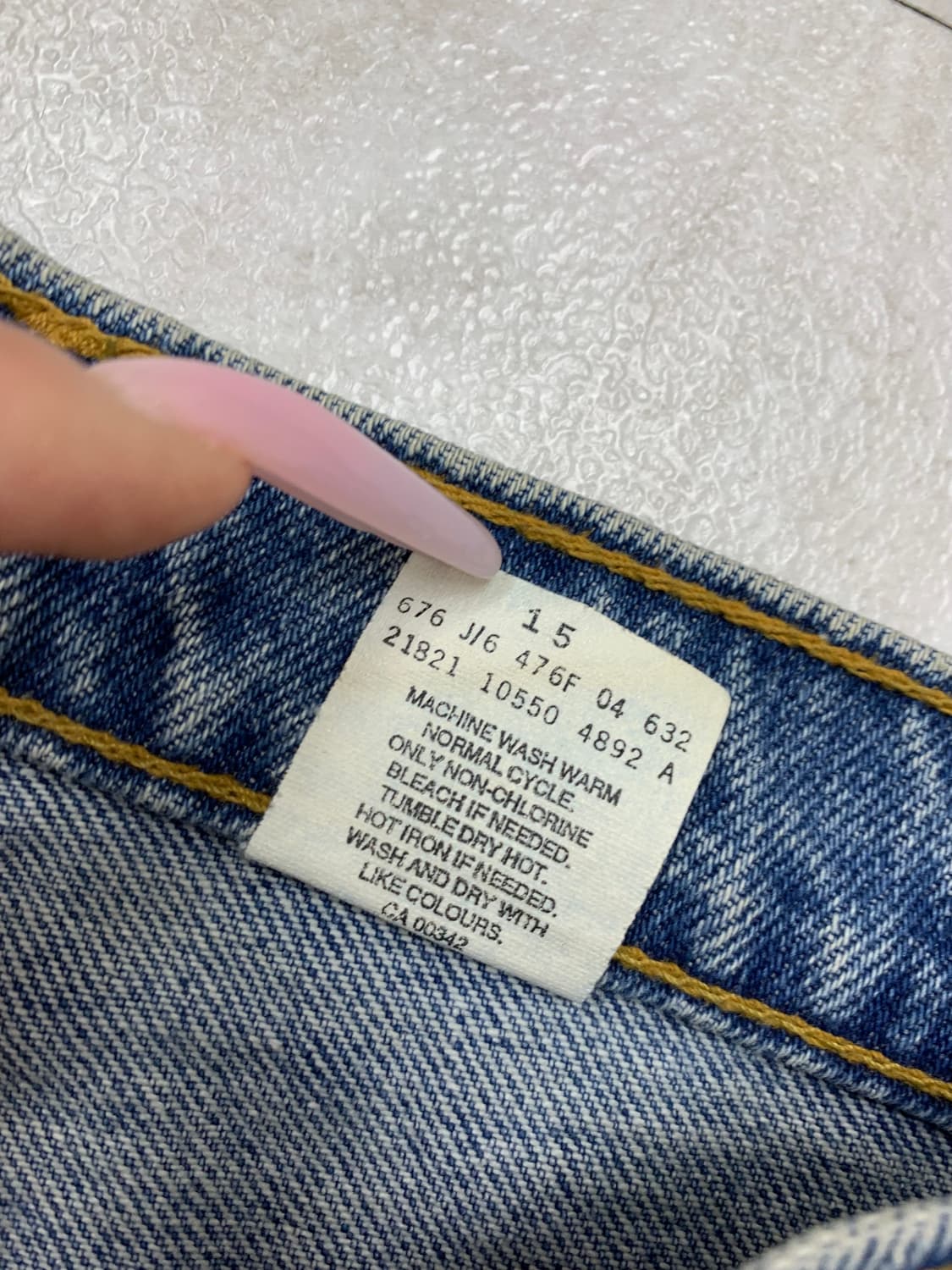 리바이스 550 데님 팬츠 #487 상품이미지5