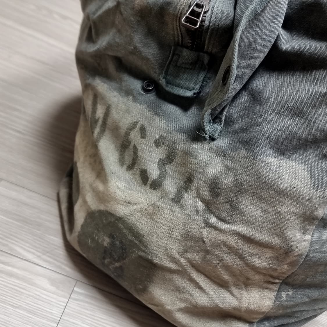 80~90s 밀리터리 미군 오리지널 공군 캔버스 키트백 상품이미지5