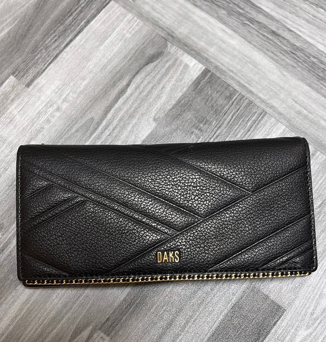 닥스 블랙 퀄팅 소가죽 장지갑 풀세트 상품이미지5