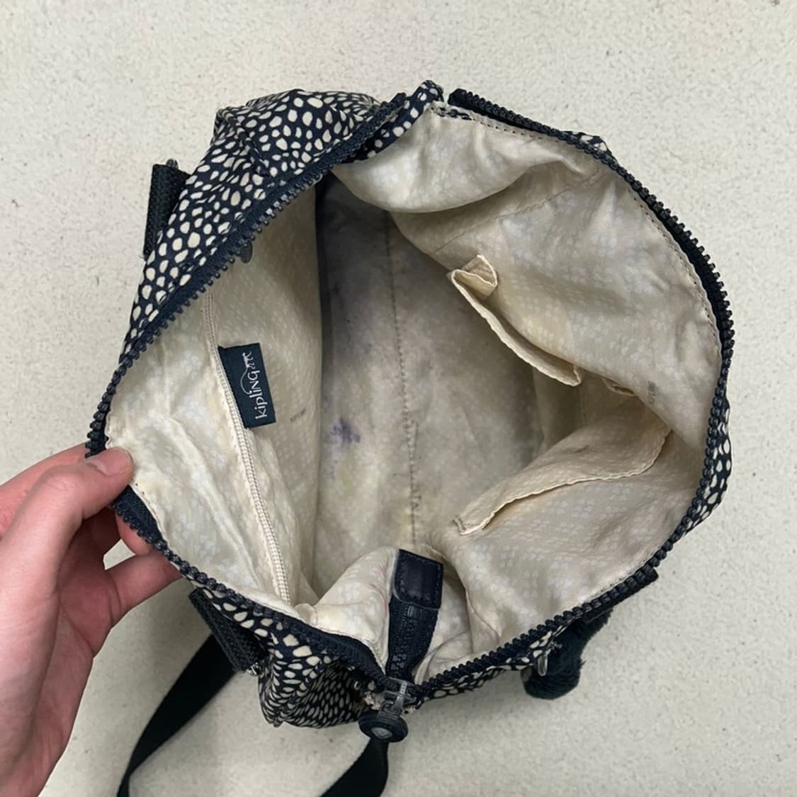 키플링 Y2K 도트 땡땡이 핸드/크로스백 상품이미지6