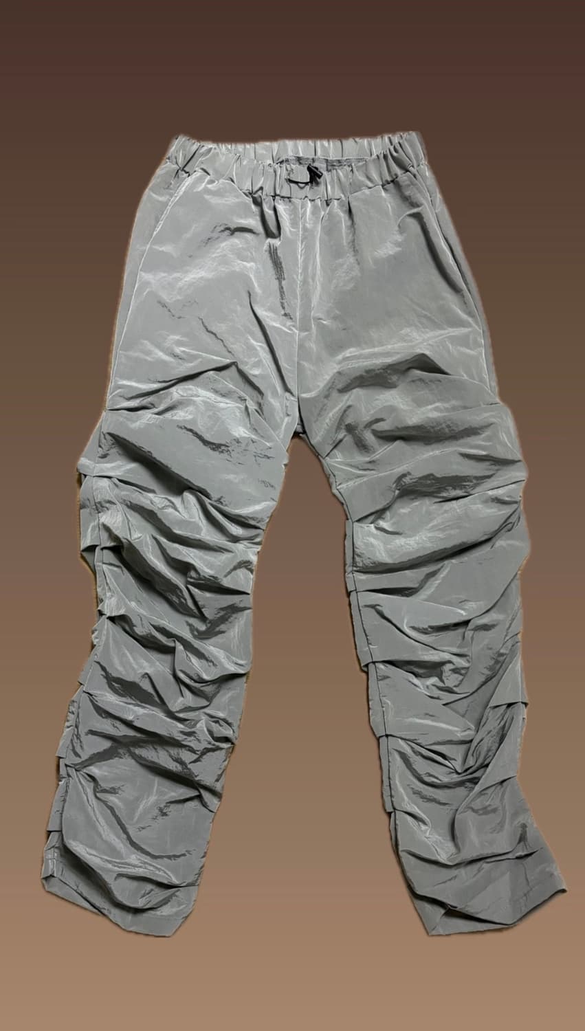 [L] 매스노운 크럼블 나일론 팬츠 MSOTP005-GY 상품이미지1