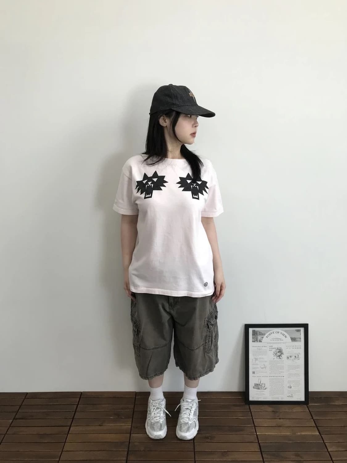 Beams T Wolf Graphic Tee Pink 상품이미지1