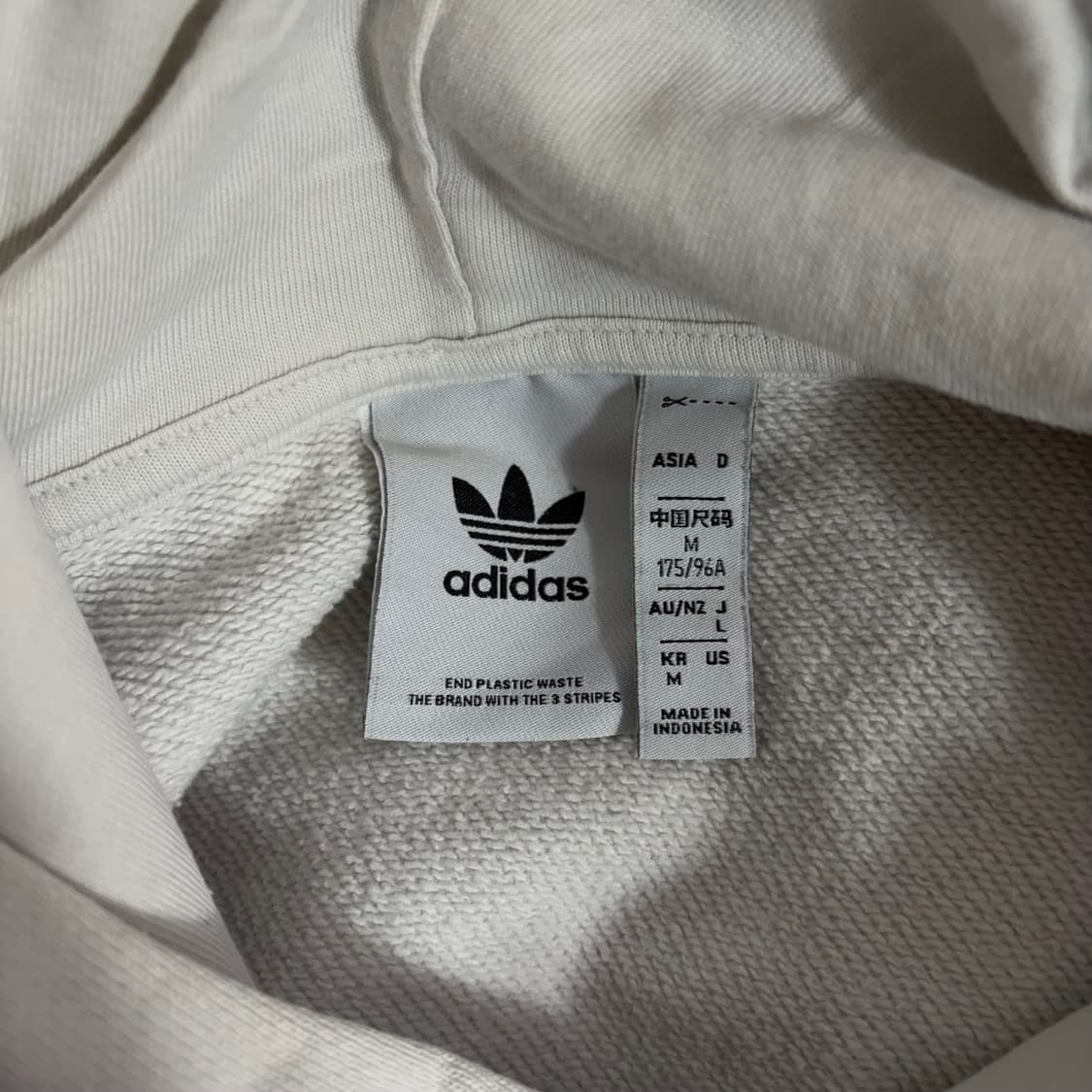 아디다스 ESS로고 후드티 백멜란지(M) 상품이미지5