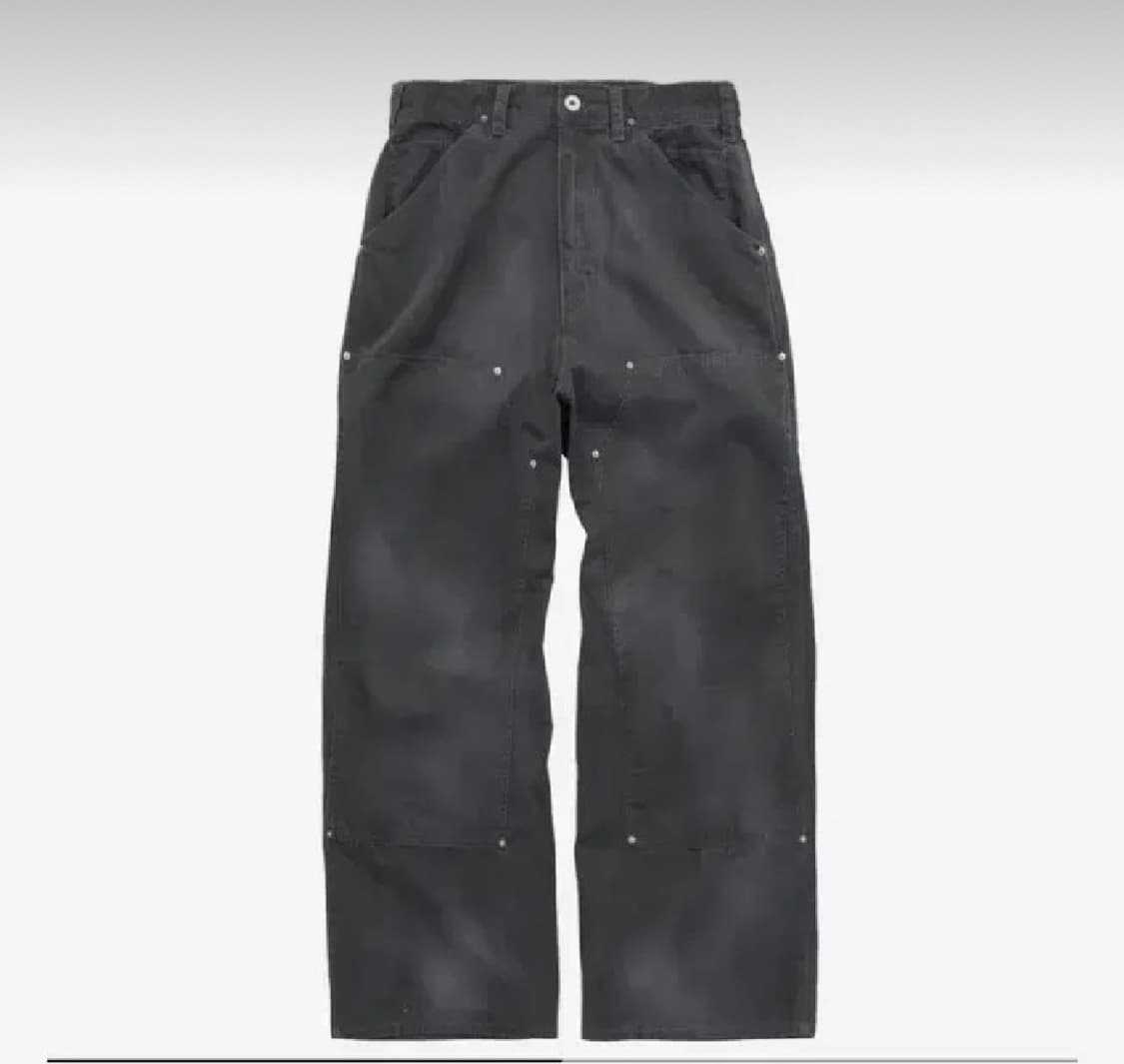 [4] 폴리테루 더블니 팬츠 잉크차콜 상품이미지1