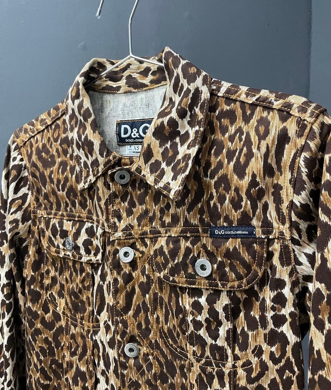돌체앤가바나 레오파드 트러커 재킷 상품이미지4