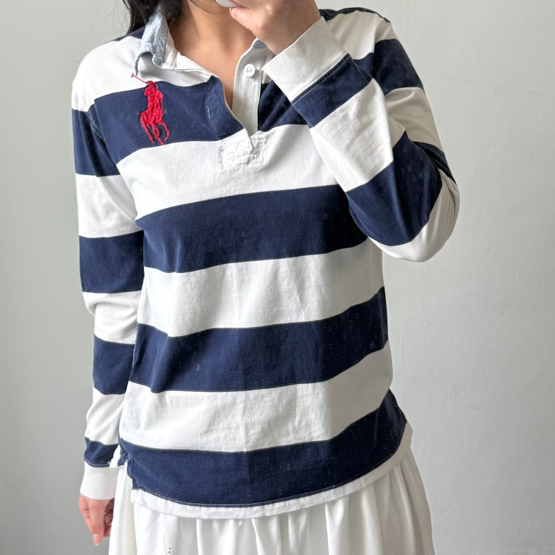 [XL] 폴로 네이비 스트라이프 카라티 상품이미지2