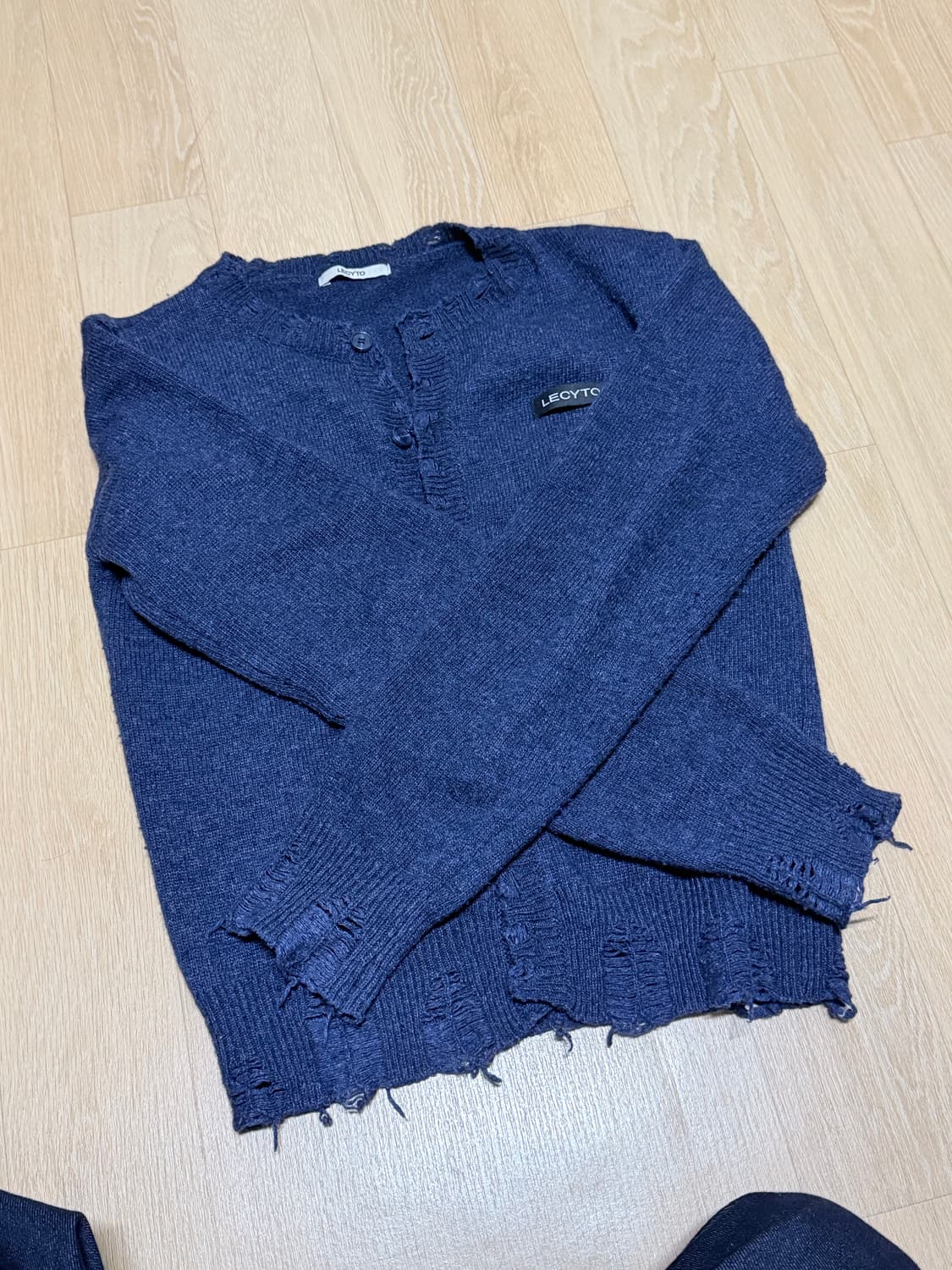 레씨토 Knit Cardigan [Navy] 상품이미지3