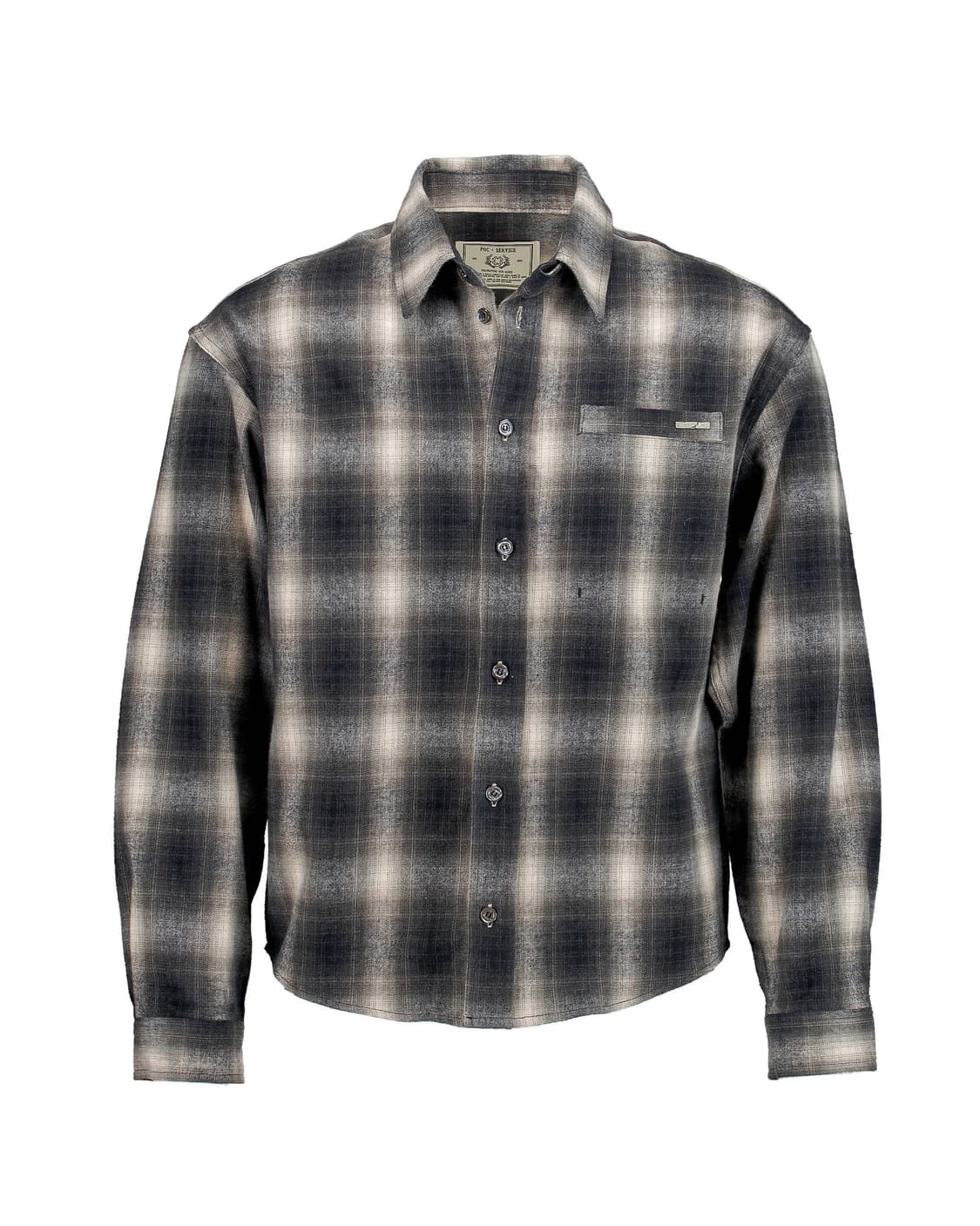 [1] 포그서비스 시스템 체크셔츠 스모키 그레이 상품이미지1