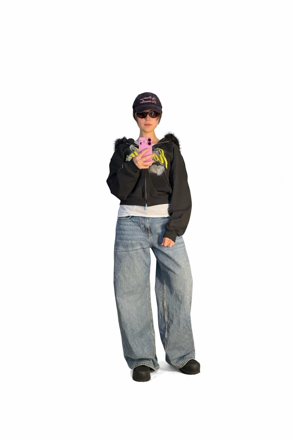 Grailz 그레일즈 퍼 후디 블랙 1 사이즈  상품이미지2