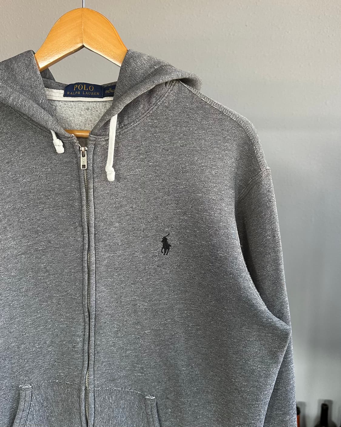 [M]폴로 랄프로렌 그레이 기모 후드집업 상품이미지3