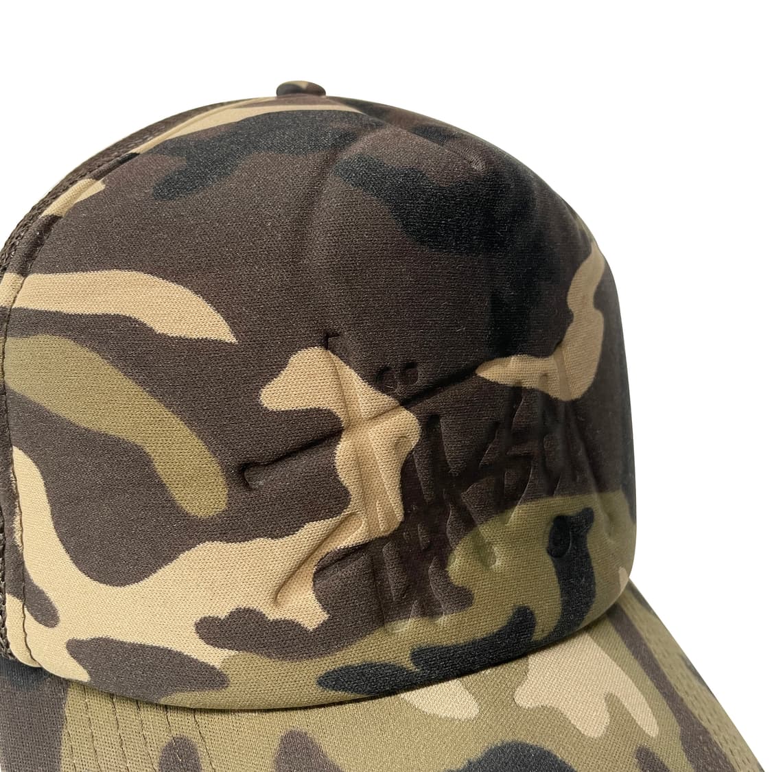 스투시 음각 로고 메쉬캡 카모 상품이미지3