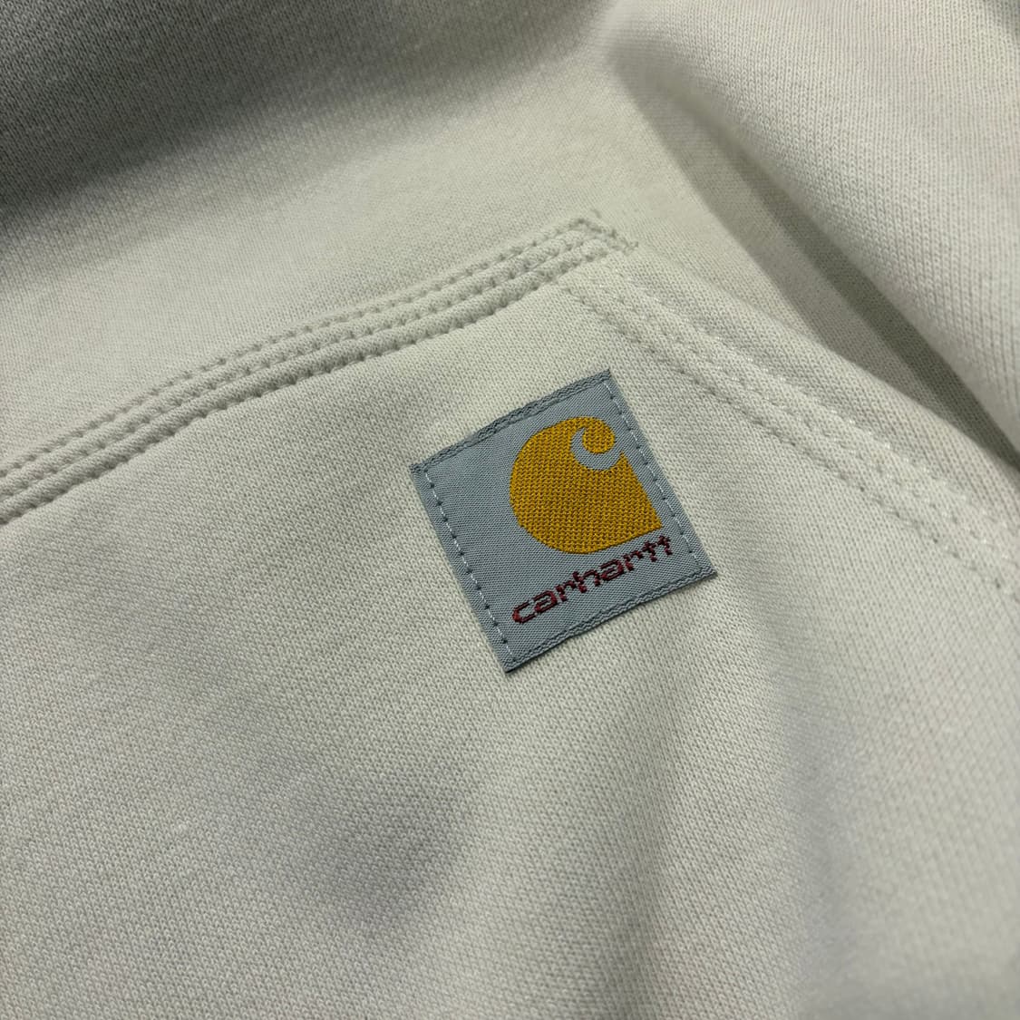 [XL] 칼하트 루즈핏 팔 로고 후드티 아이보리 새상품 C911 상품이미지6