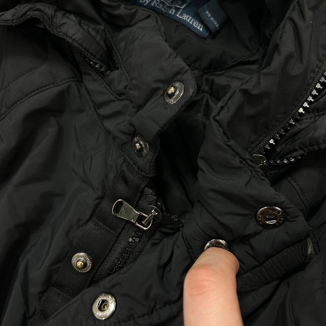 폴로 블랙 패디드자켓(L) 상품이미지6