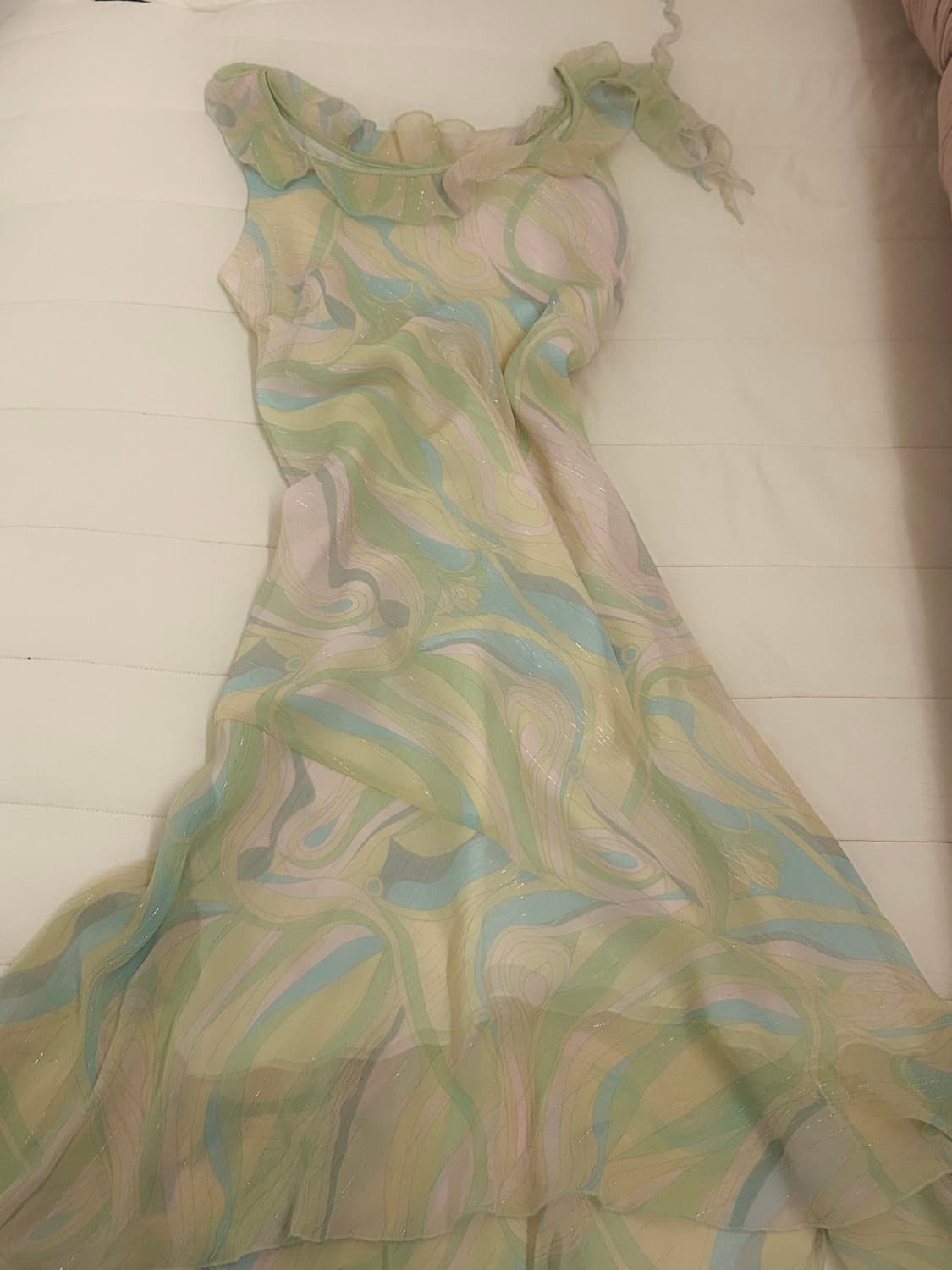 오리엔트드레스 pattern chiffon onepiece 상품이미지1