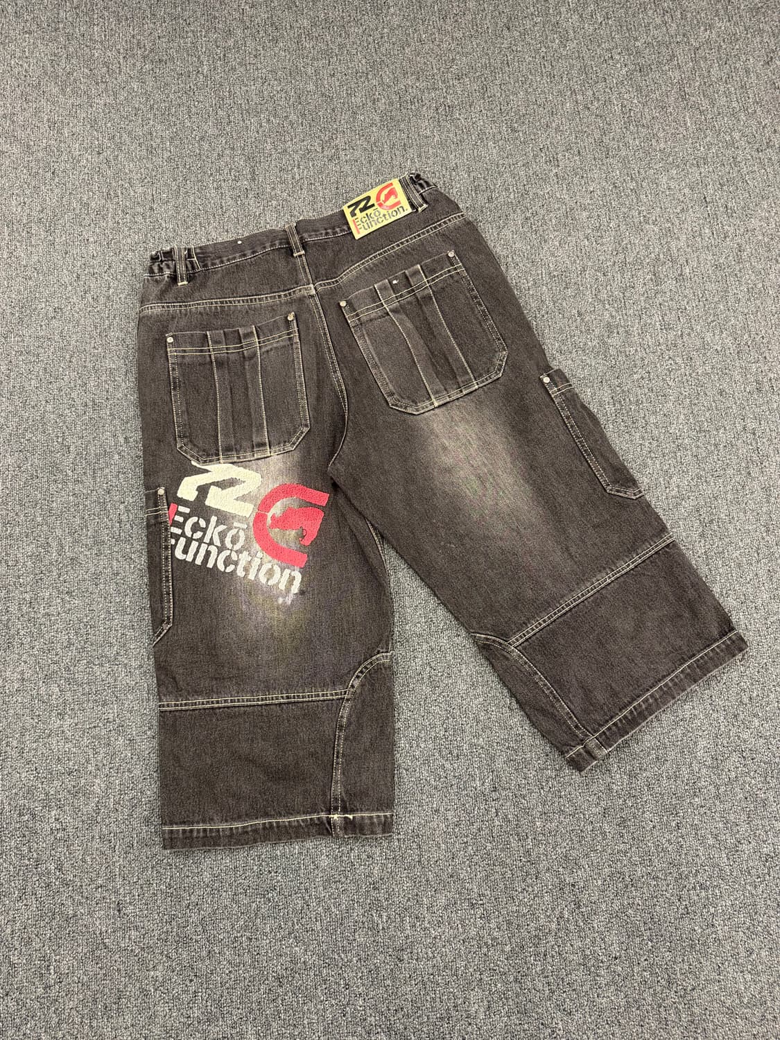 m)ecko unltd 빈티지 버뮤다 데님팬츠 상품이미지4