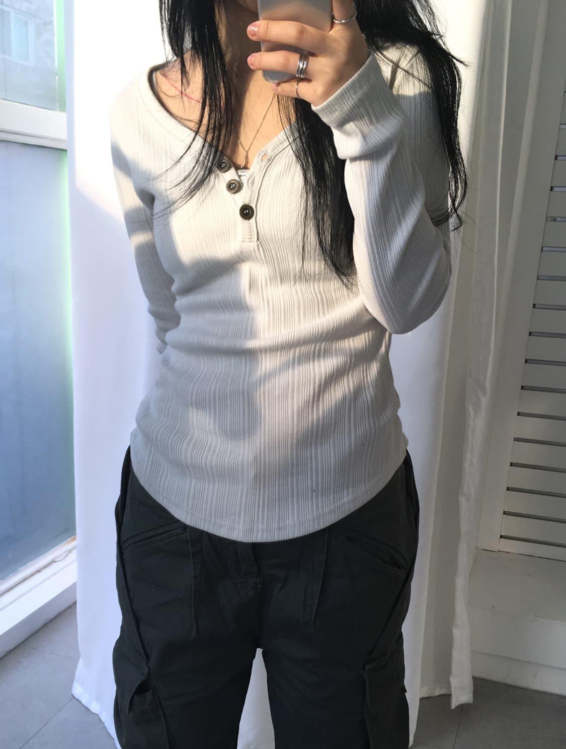 이즈이즈 new liner button round t 상품이미지1