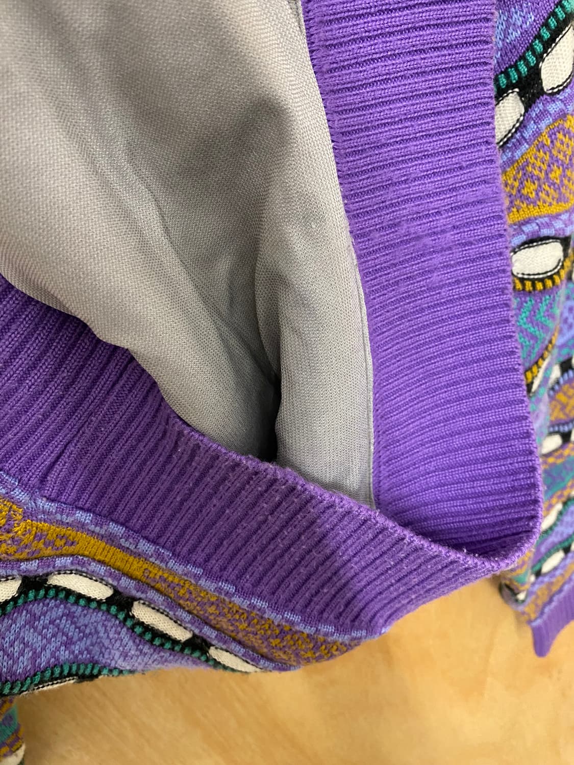 90s DESCENTE cable knit 90년대 데상트 케이블 니트 상품이미지7