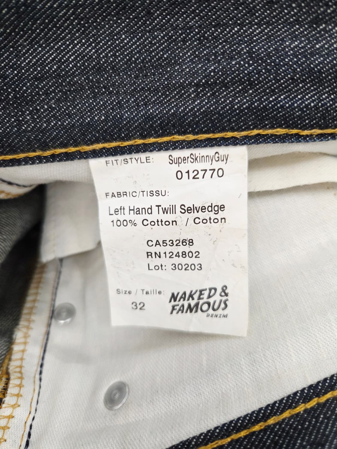 네이키드 앤 페이머스. 남자 데님 팬츠_32 상품이미지8