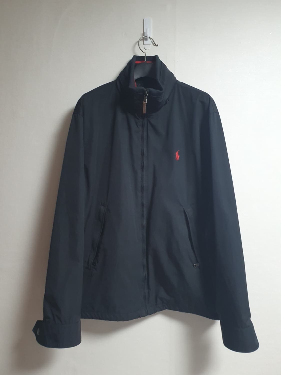택포가 폴로 랄프로렌 자켓 시그니처 레드라인 윈드브레이커 블랙 L 상품이미지1