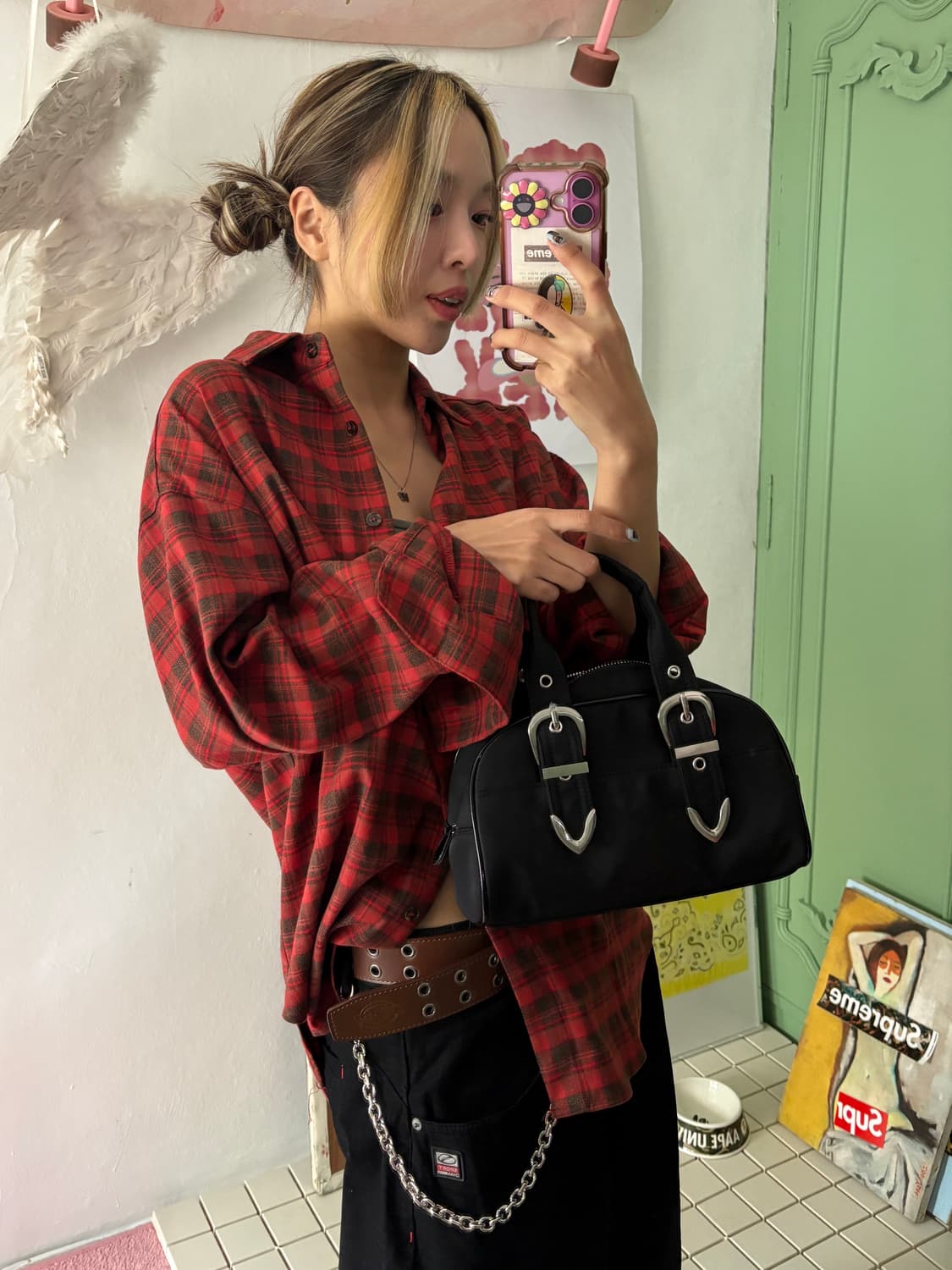 빔즈 하이빔도트백 가방 상품이미지6