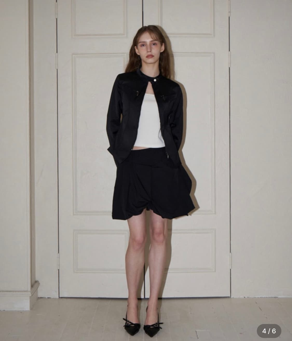 센슈얼시크 Flared jacket 블랙 상품이미지2