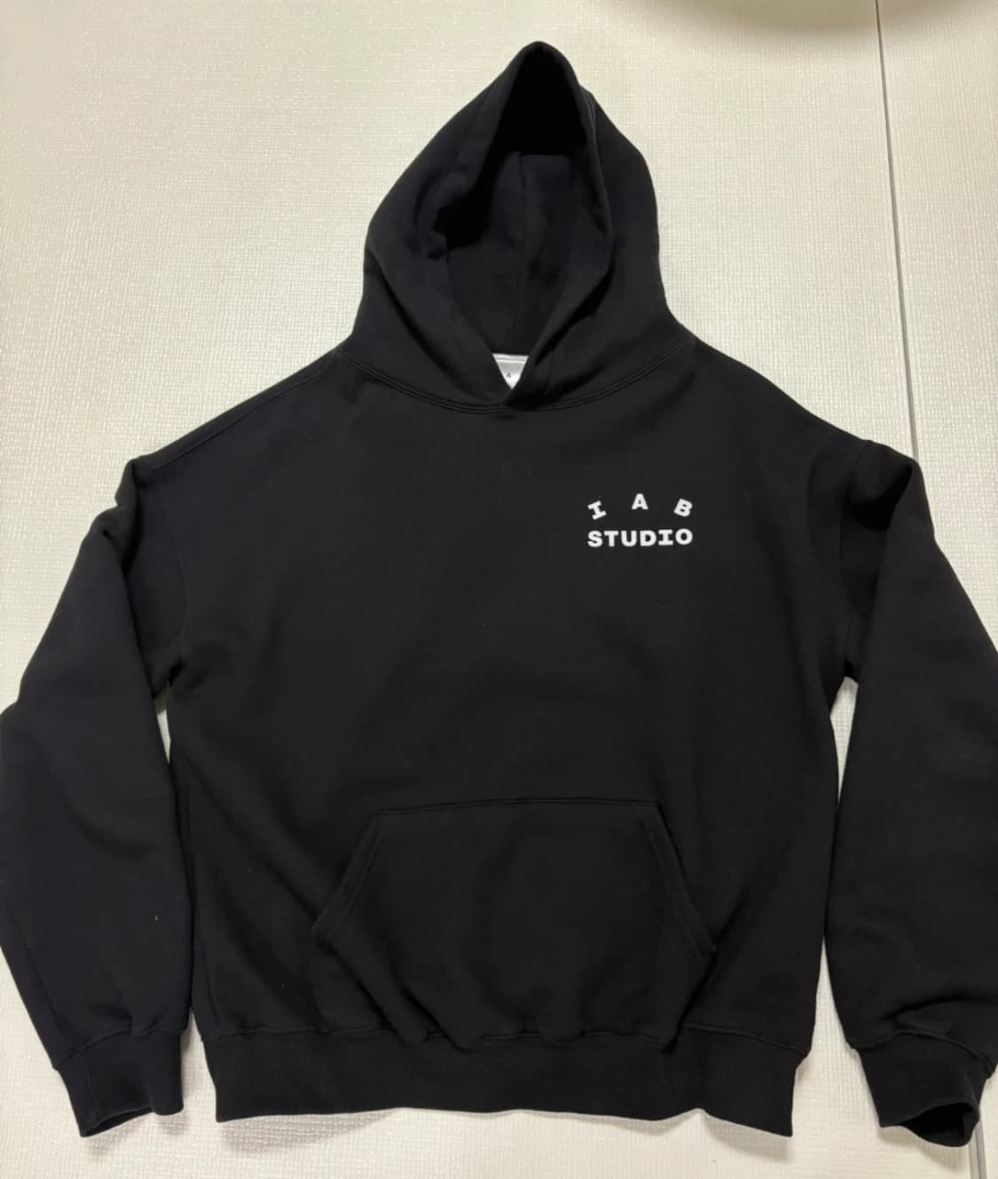 급처 아이앱 스튜디오 후드티 블랙 M 상품이미지2
