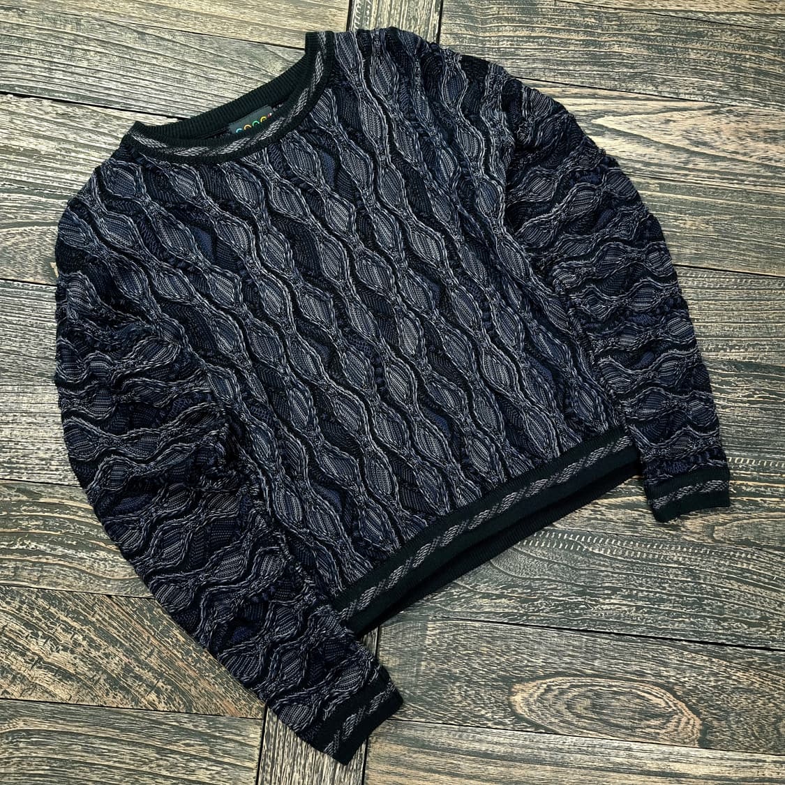 [COOGI] 쿠지 3D 케이블 꽈배기 니트 P00893 상품이미지1