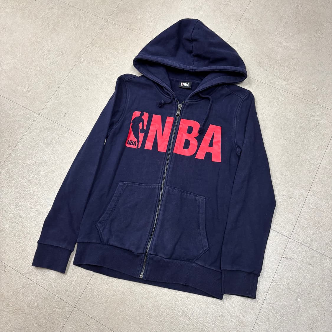 NBA 빅로고 네이비 후드집업 상품이미지1