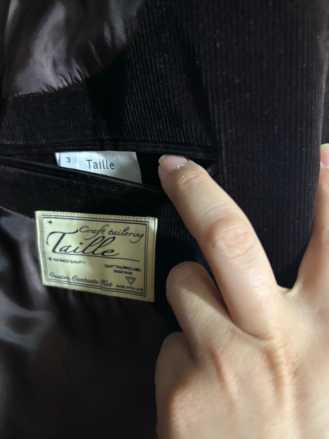 타일레/ARMAND TAILORED 자켓/다크 브라운 상품이미지5