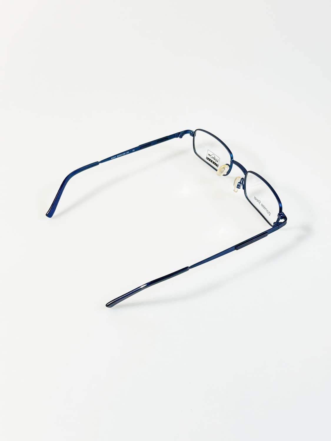 KIPLING 슬림 스퀘어 블루 메탈 프레임 빈티지 안경 상품이미지4