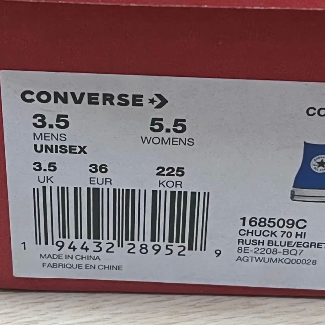 컨버스 러쉬블루  상품이미지2