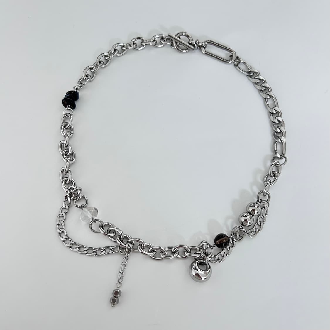 Brown stone necklace 상품이미지2