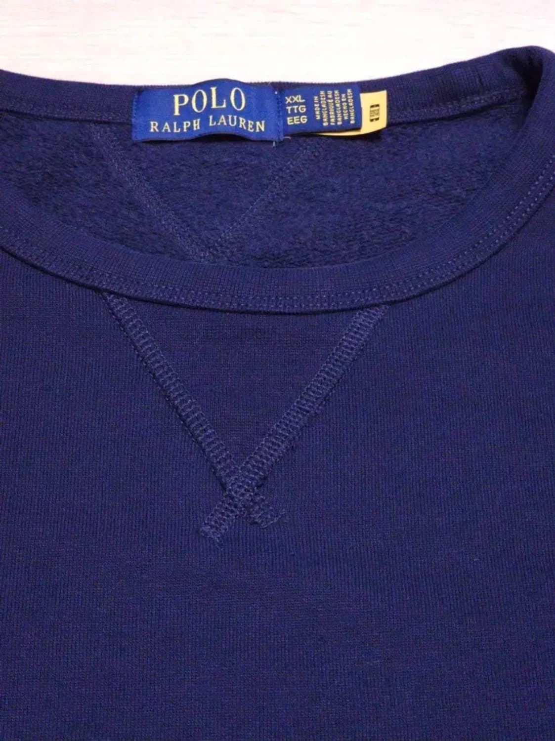 폴로 랄프로렌 RL 플리스 스웨트 셔츠 맨투맨 2XL 네이비 상품이미지4