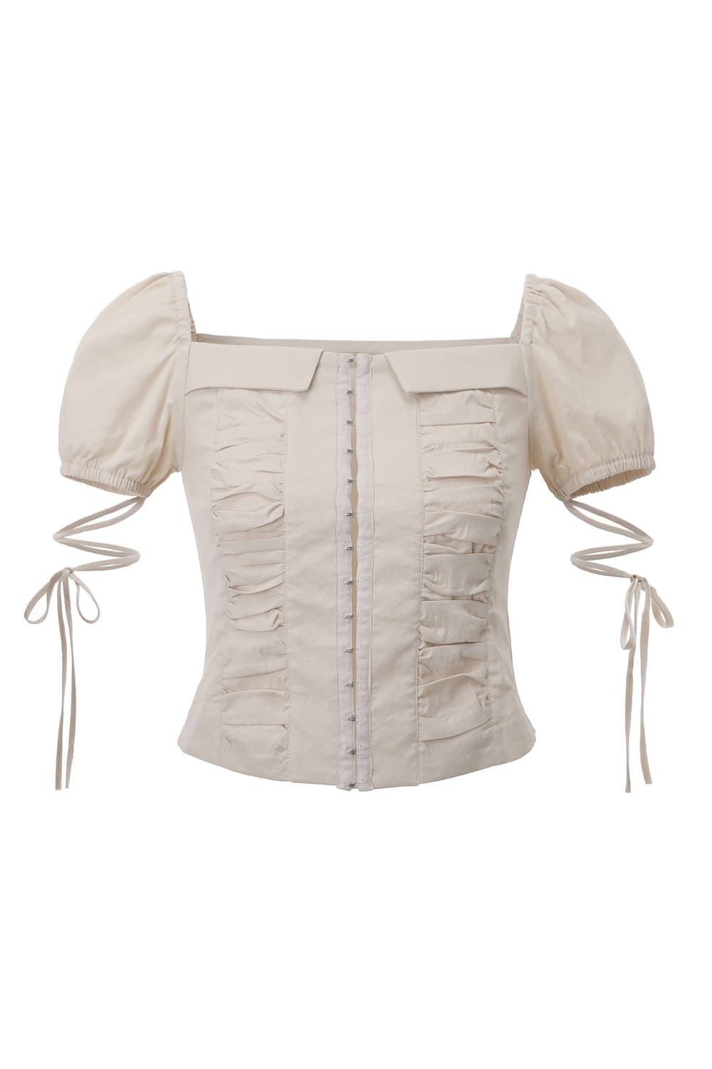 쓰리타임즈 후크 리본 블라우스 상품이미지1