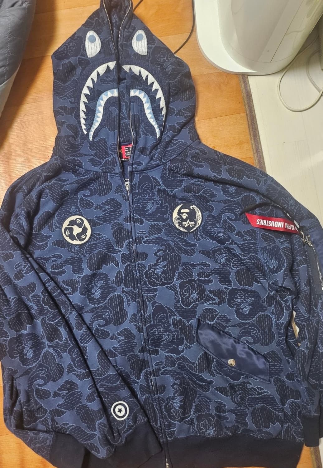 알파인더스트리 베이프 후드집업 상품이미지2