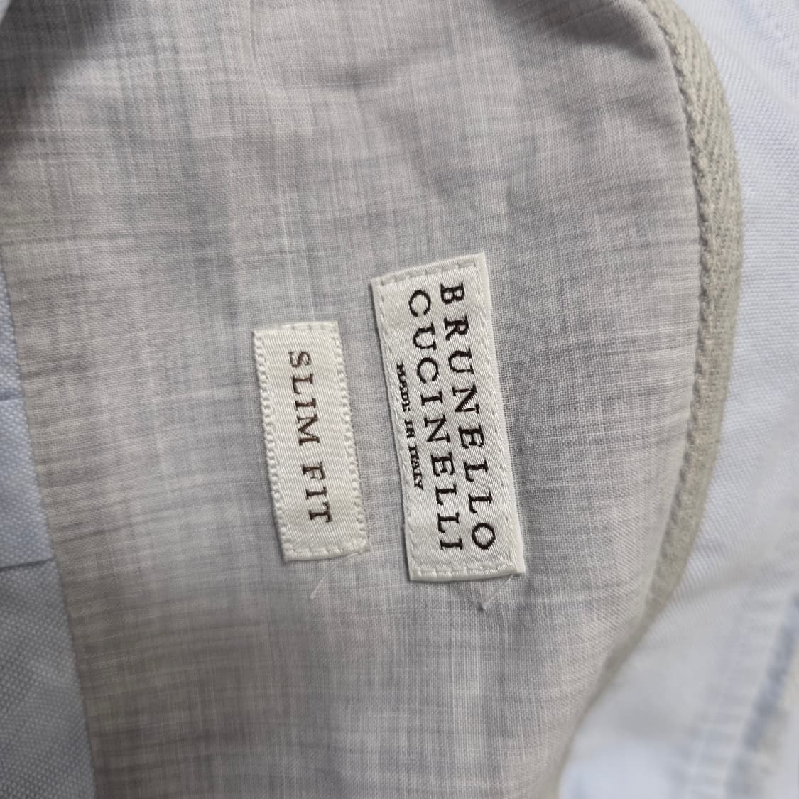 [정품] 브루넬로 쿠치넬리 슬림핏 코튼 셔츠 (M) 상품이미지5