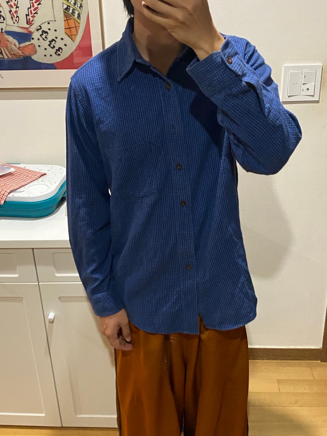 80s L.L.Bean Gingham Check Shirt 상품이미지3