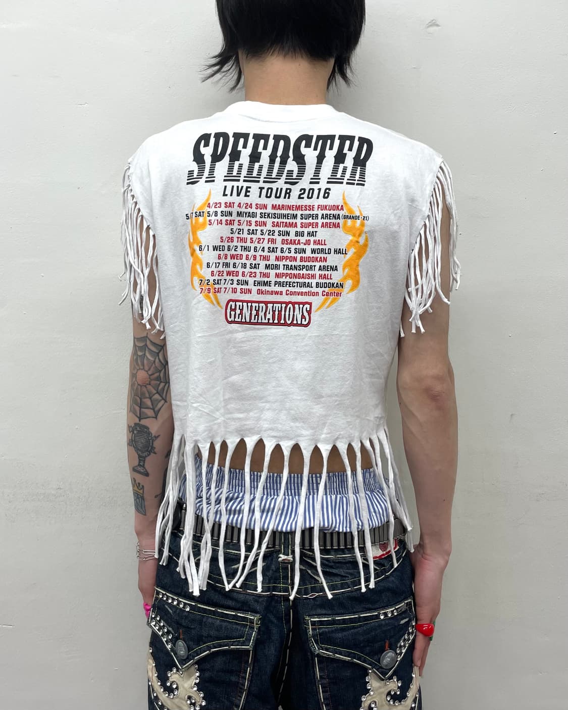 Pierrot Fringe White T-shirt  상품이미지2