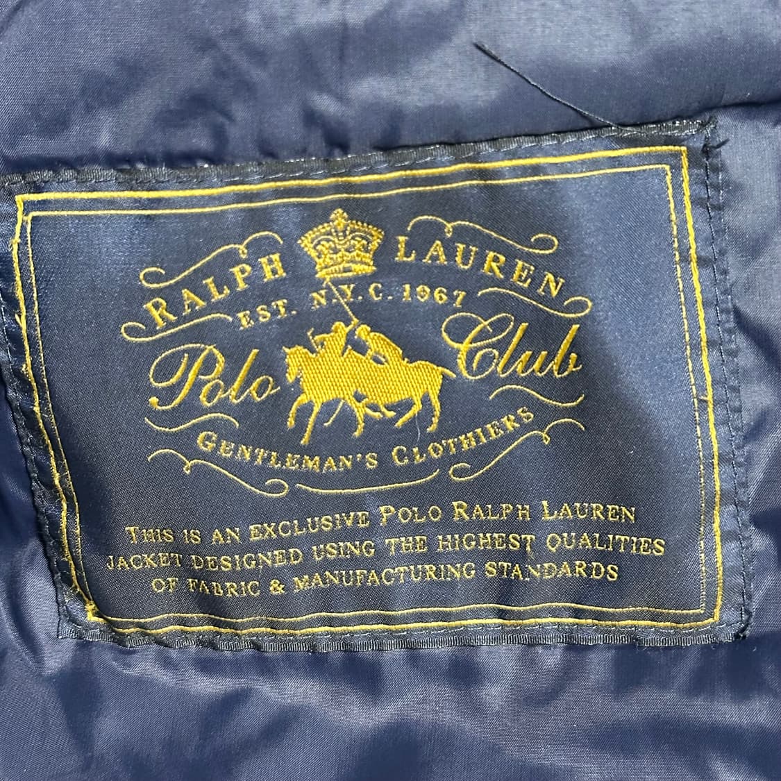 M 폴로랄프로렌 네이비 퀼팅 자켓 상품이미지6