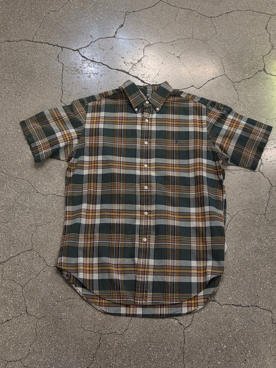 Polo 폴로 그린체크 반팔셔츠 상품이미지4