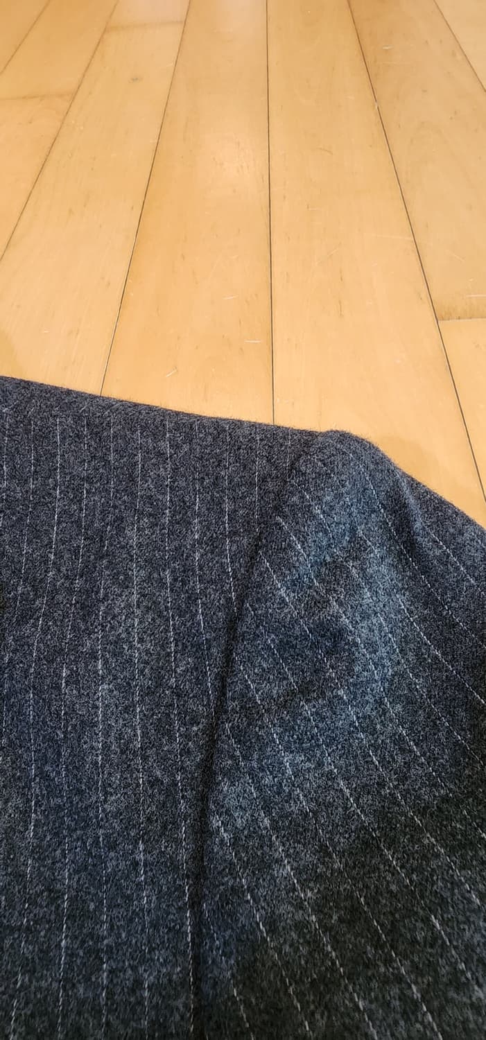 진그레이 쵸크 모직자켓 L 상품이미지10
