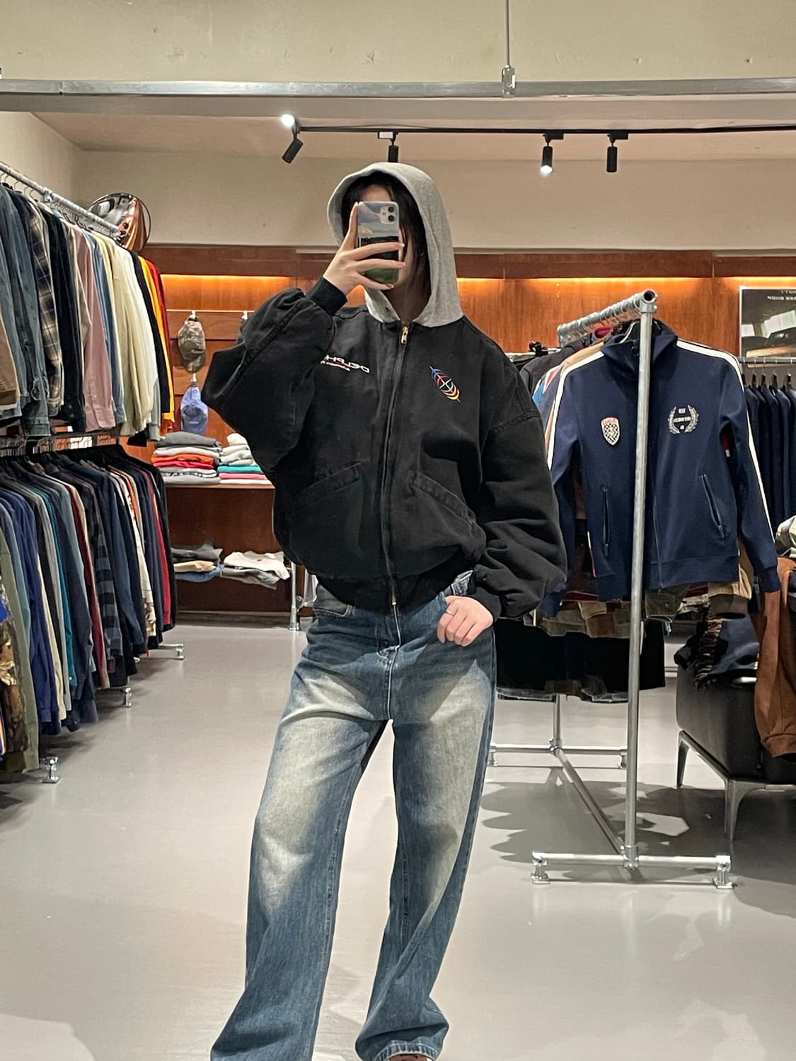 빈티지 후드 워크 자켓   상품이미지3