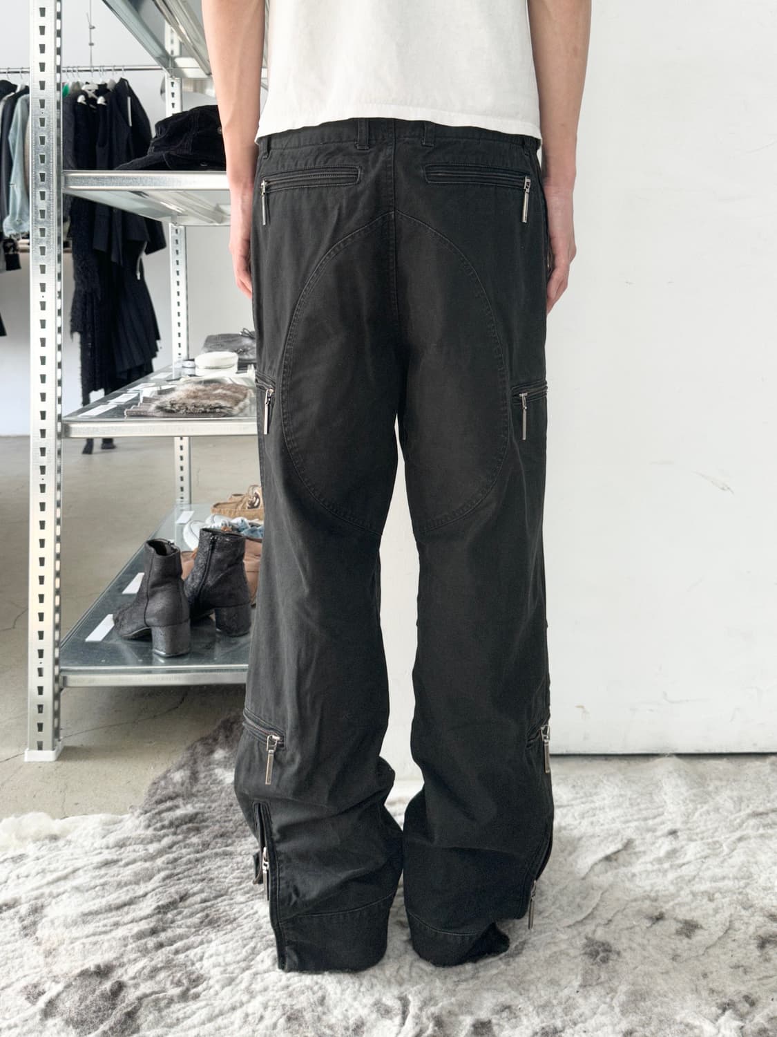 2000‘s 립반윙클 멀티 지퍼 플라이트 카고 팬츠 상품이미지2