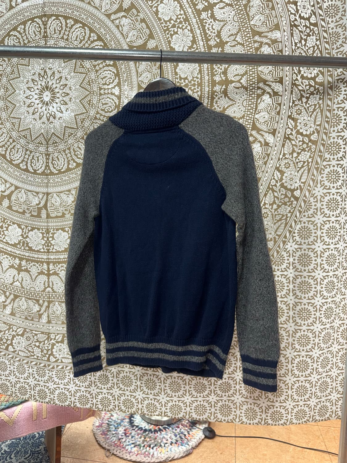 빈티지 나그랑 숄카라 니트 가디건 상품이미지5